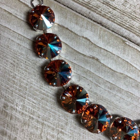 Handmade Swarovski “Light Colorado Topaz Shimmer” - Picture 5 of 8